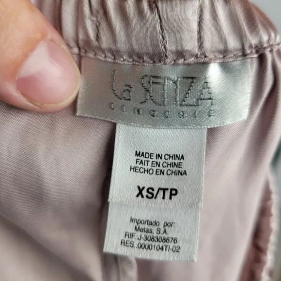 LA SENZA 2-piece satin-like robe kimono, lounge pants - Picture 5 of 5